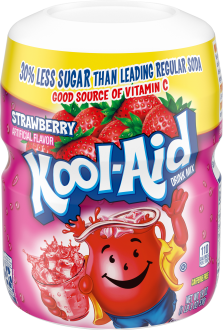 Kool-Aid Strawberry Drink Mix 19 oz. Canister image