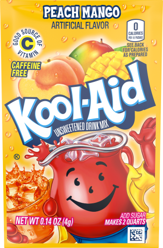 KOOL-AID Peach Mango Drink Mix 0.14 oz Packet
