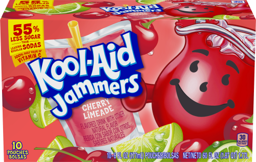 Kool-Aid Jammers Cherry Limeade  Flavored Drink 60 fl oz Box (10-6 fl oz Pouches)