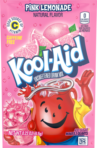 Kool-Aid(R) Pink Lemonade Unsweetened Soft Drink Mix 5-0.23 oz. Packets