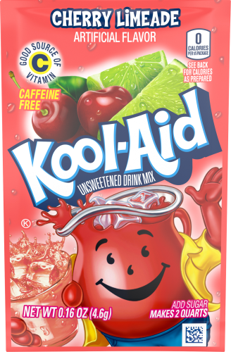 KOOL-AID Cherry Limeade Drink Mix Unsweetened 0.16 oz Packet