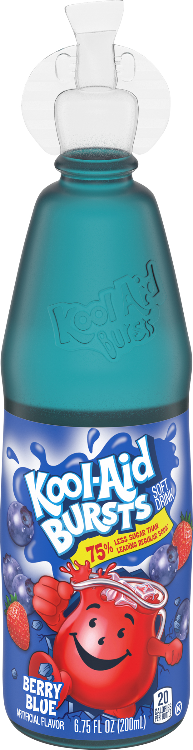 Kool-Aid Bursts Berry Blue Soft Drink - 6.75 fl oz Bottle | Kool Aid