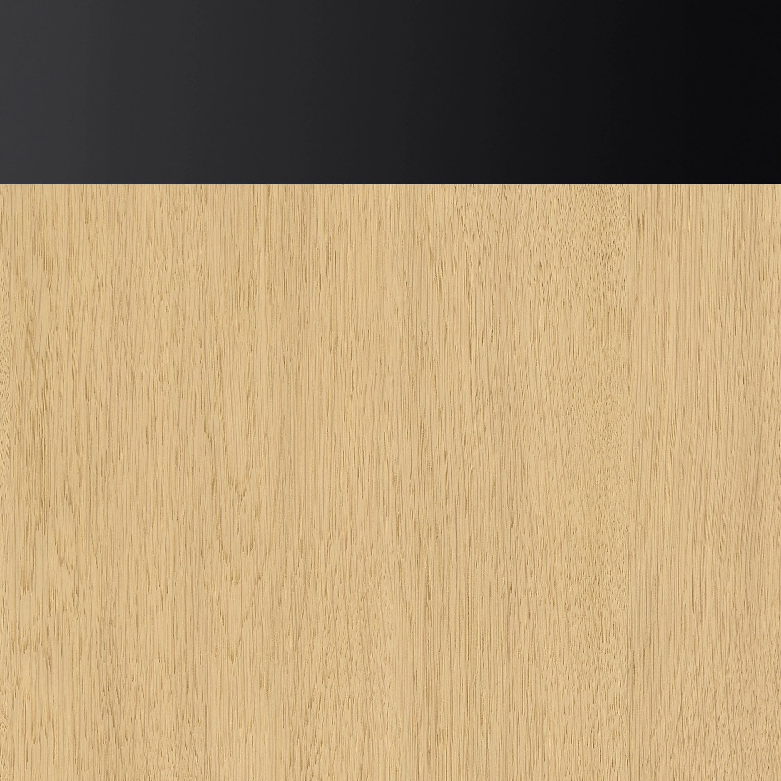 Scandinavian Oak with Matte Black Trim