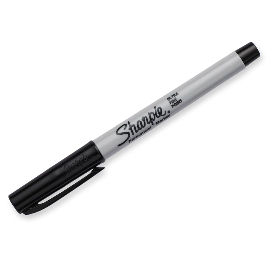 Sharpie® Permanent Marker, Ultra Fine Point, Black, 1 Count