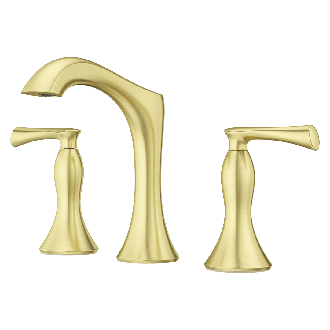 Rhen Widespread Lavatory Faucet in Brushed Gold
