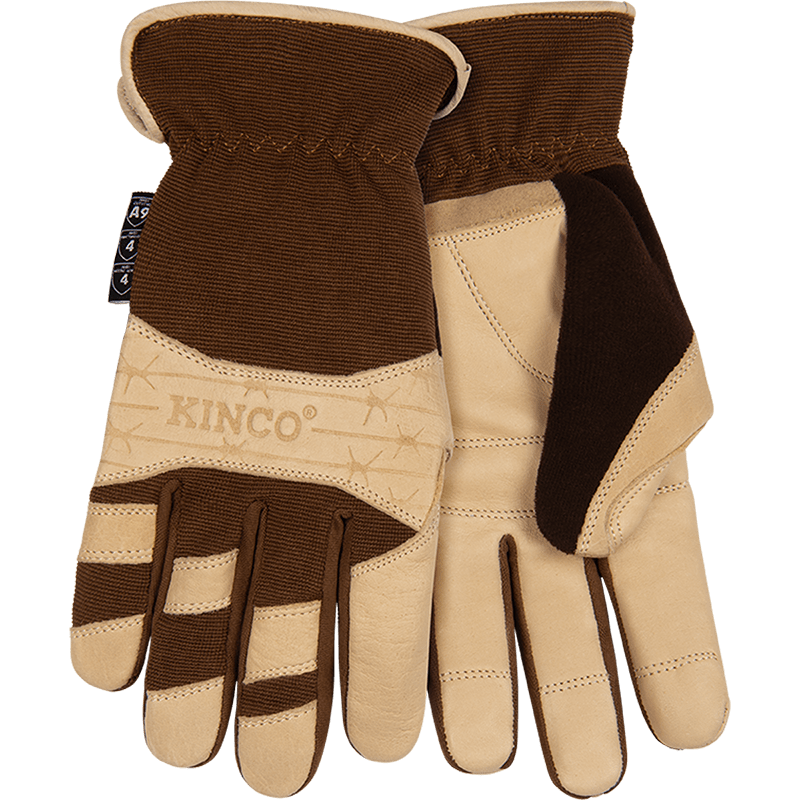 KincoPro™ CutFlector™ Defender™ Premium Grain Buffalo & Synthetic Hybrid with Steel Mesh Palm