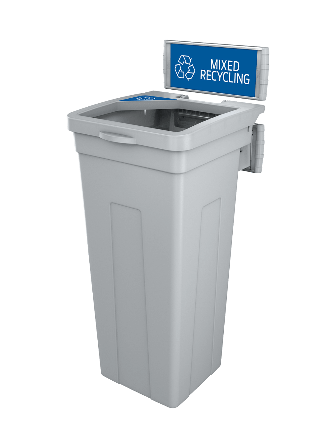 RISE - Single - Kit - Mixed Recycling - Full - Grey