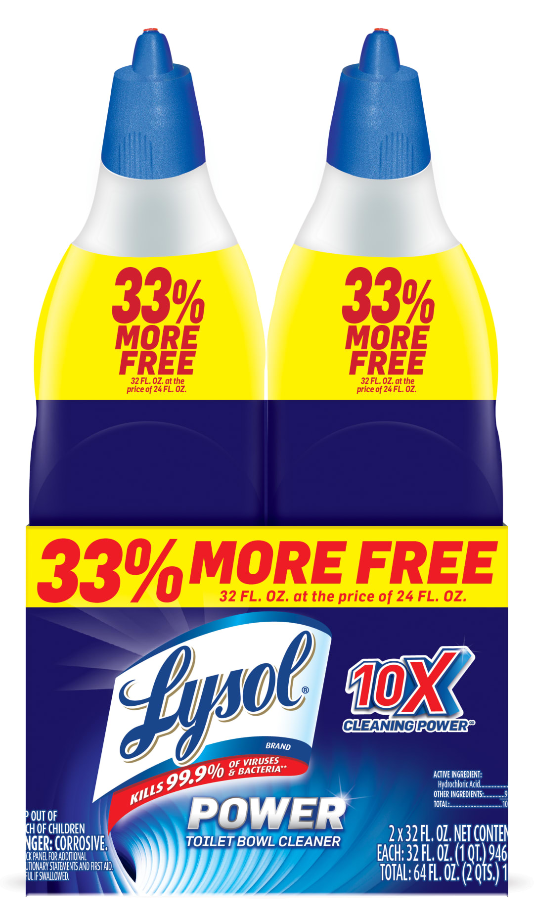 LYSOL® Toilet Bowl Cleaner - Power Twin Pack 2/(2x32) oz.
