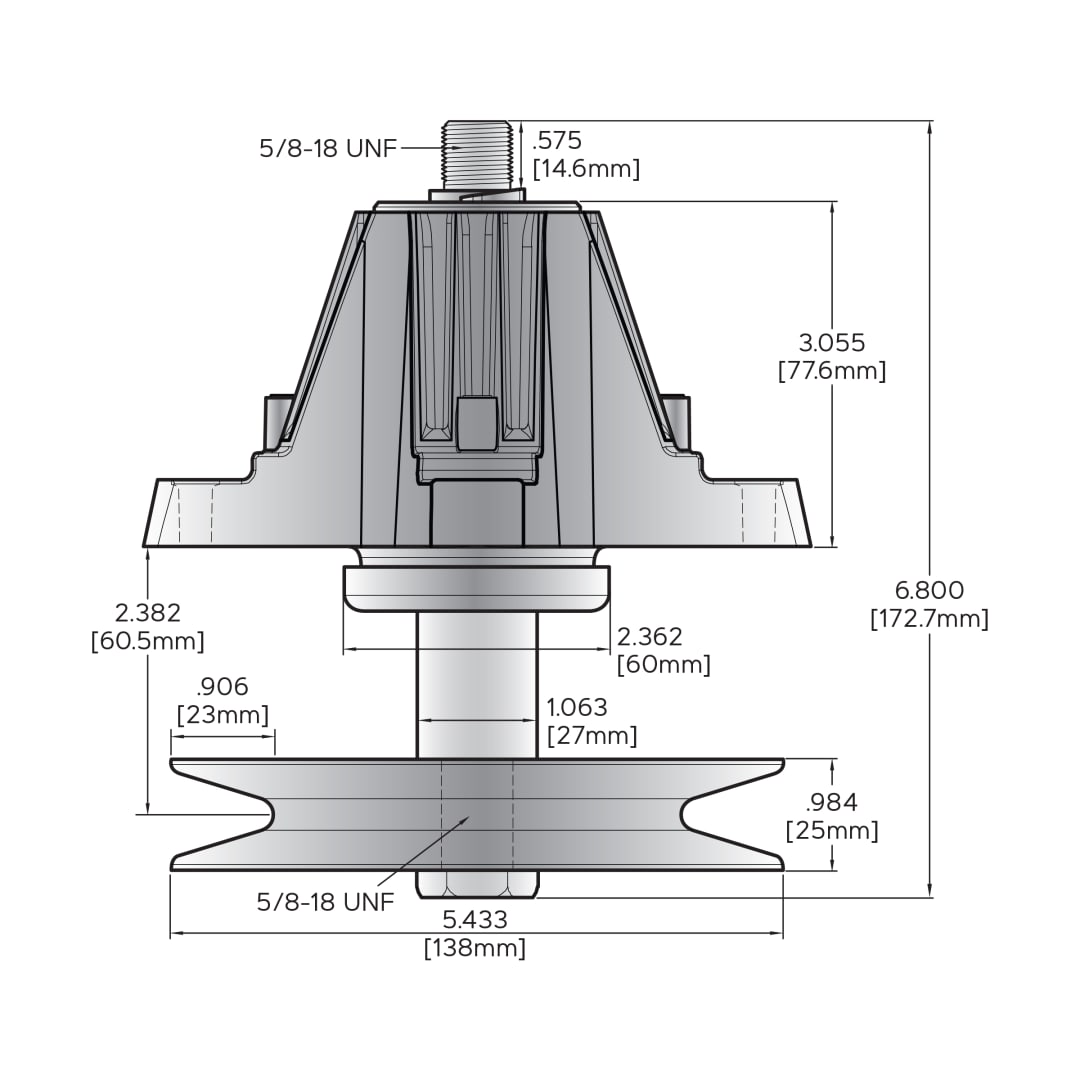 Spindle Assembly, Cub Cadet 618P09236