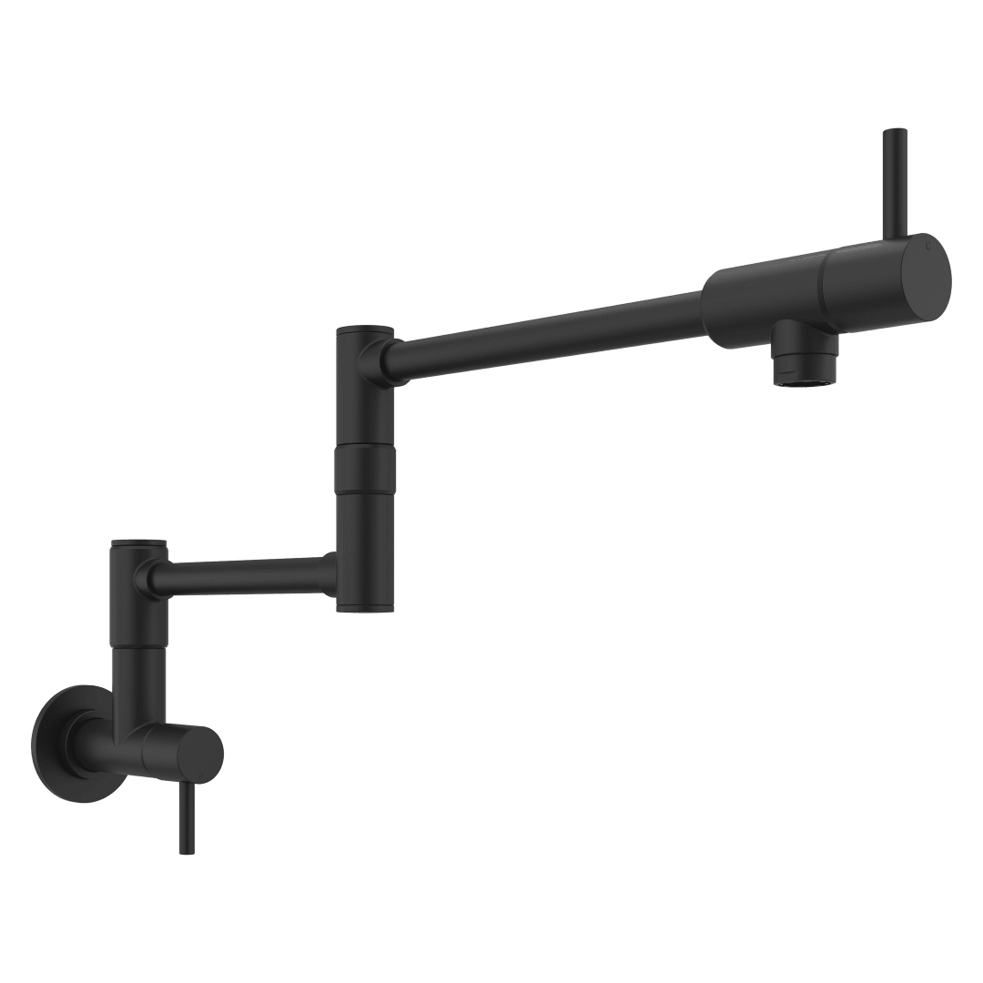 Lita 2-Handle 1-Hole Potfiller Kitchen Faucet in Matte Black
