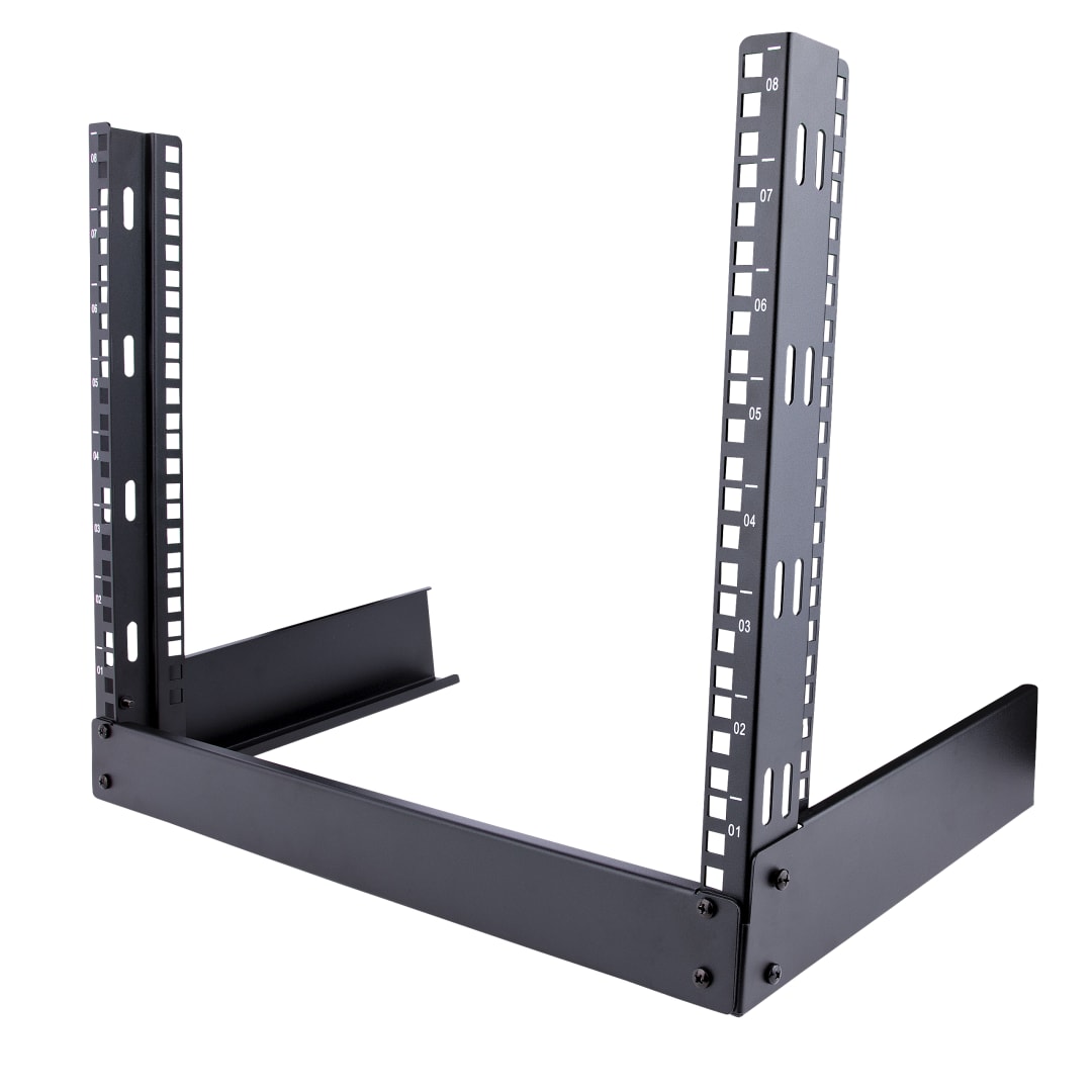 8U Desktop Open Frame 2 Post Rack