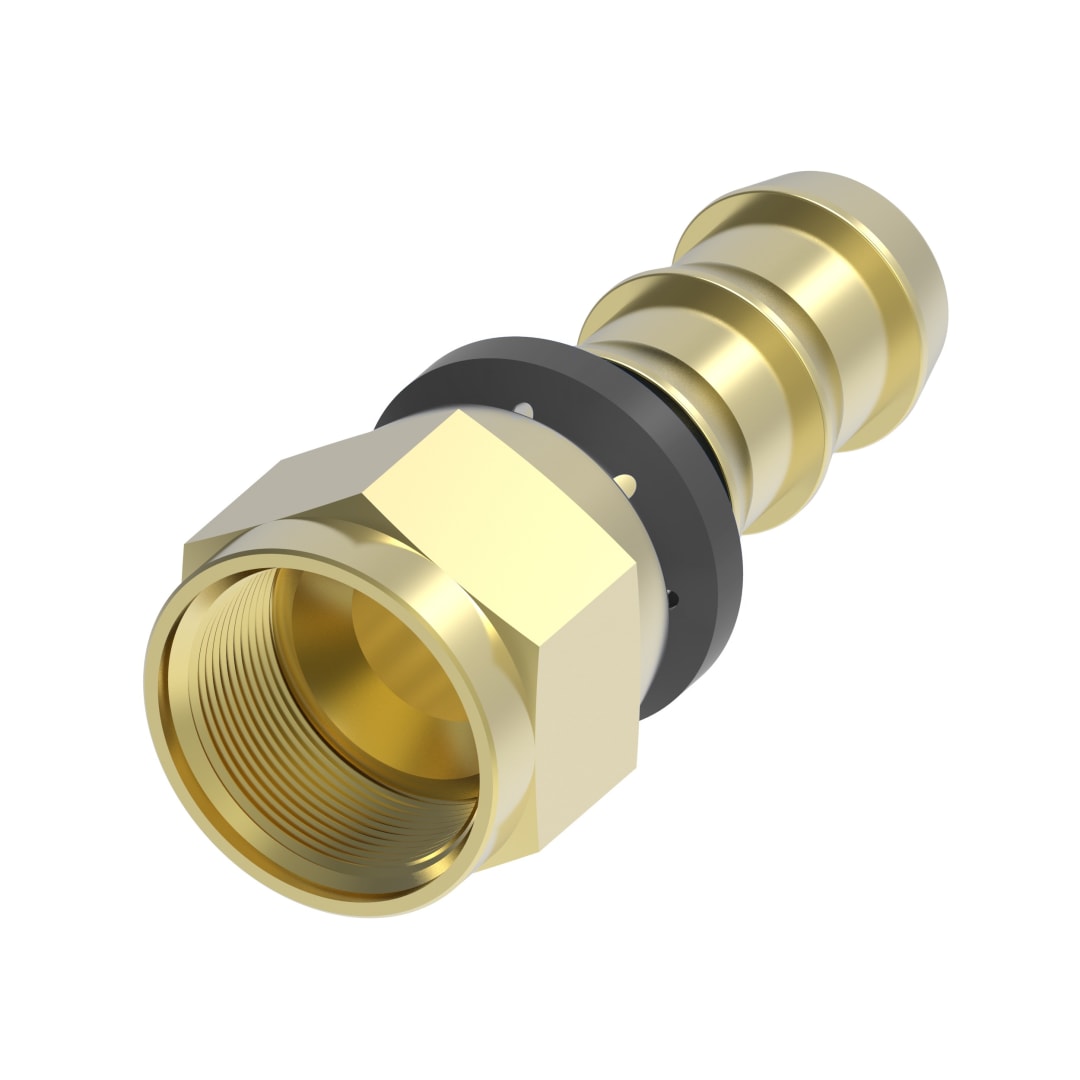 Aeroquip 3/8 Female JIC X 3/8 Push On Brass