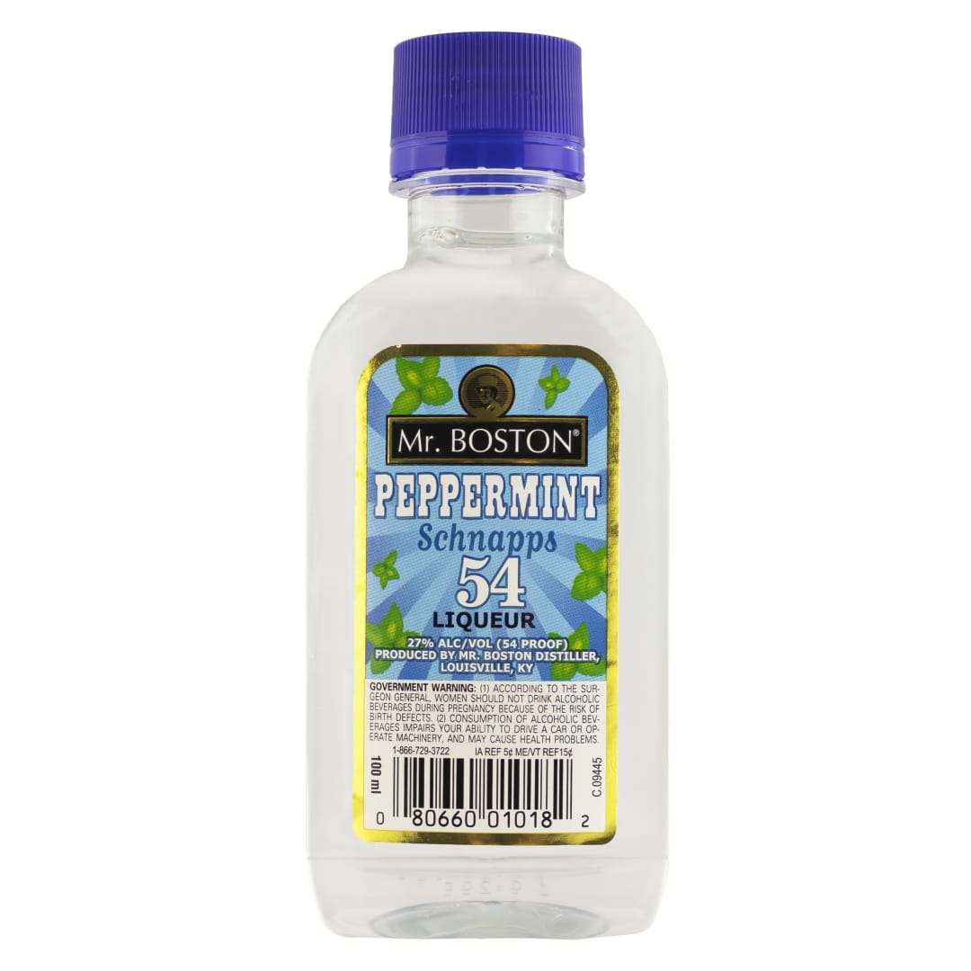 Mr. Boston Peppermint Schnapps 100ml 54 Proof