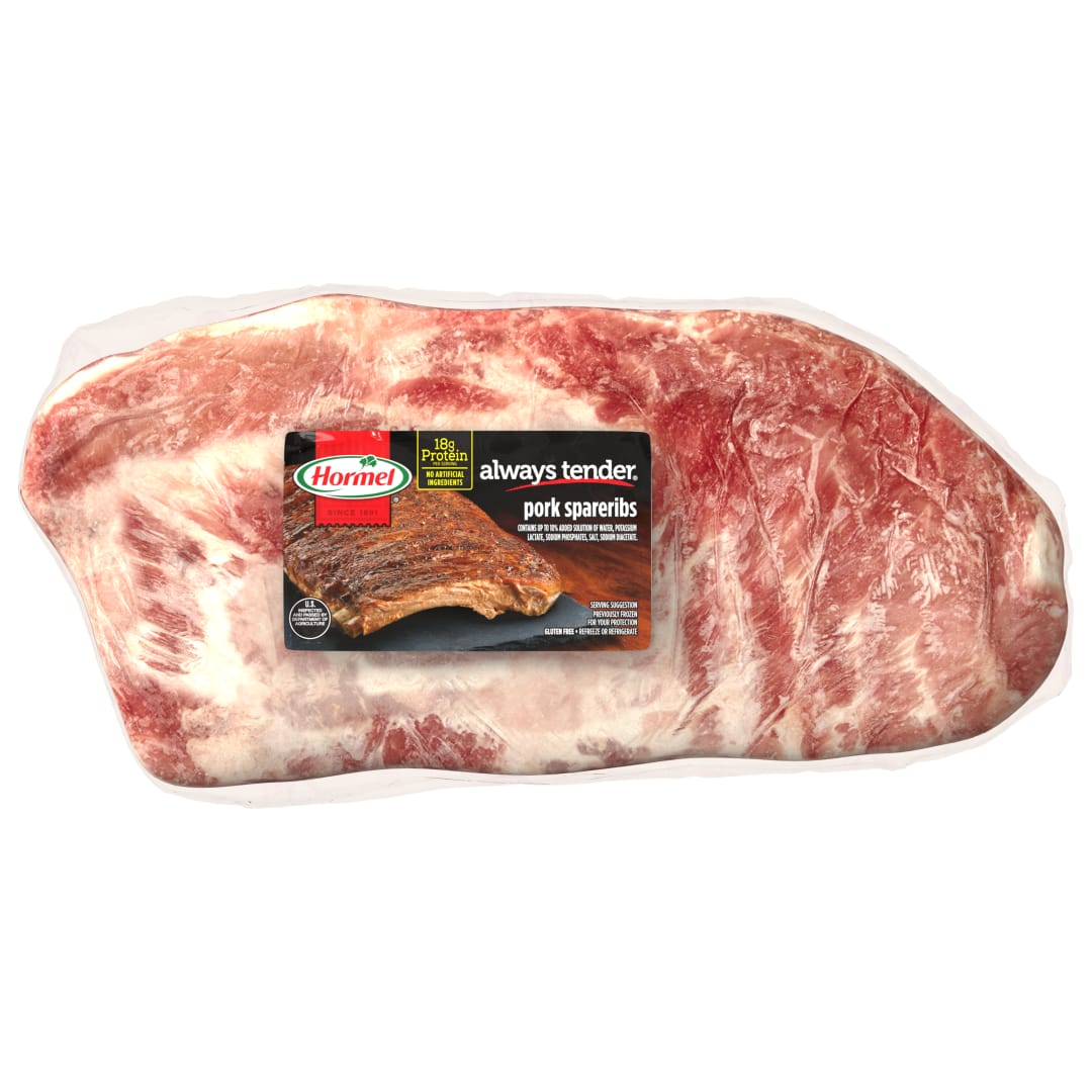 HORMEL ALWAYS TENDER Medium Pork Spareribs Frozen