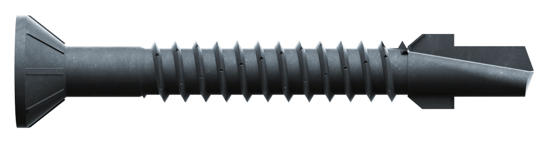 Simpson Strong-Tie TBP1245S Strong-Drive® TB WOOD-TO-STEEL Screw (Collated) — #12 x 1-3/4 in. Black Phos. (1000-Qty)