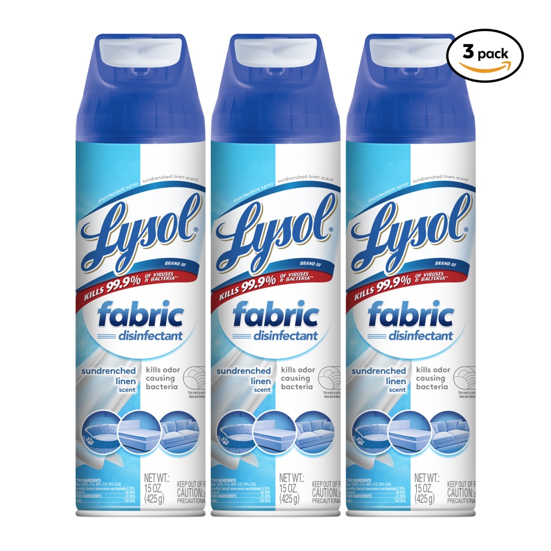 LYSOL® Fabric Disinfectant – Sundrenched Linen 4/(3x15) oz.