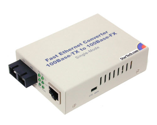 RJ45 TO SINGLE MODE FIBER 100M CONVERTER