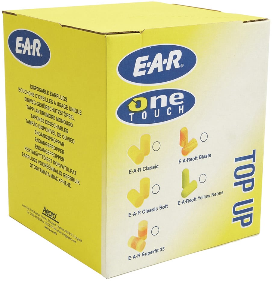 3M™ E-A-R™ Classic™ Kulak Tıkaçları, Doldurma Çantası, 500 Çift/Çanta, PD-01-009