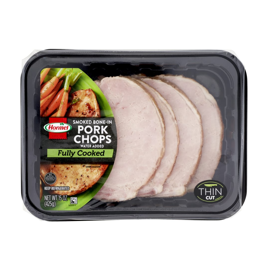 HORMEL Bone In Thin Cut Smoked Pork Chop