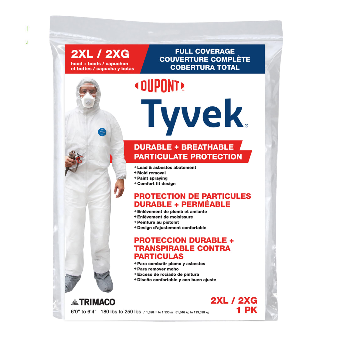 Tyvek® Disposable Coveralls with Hood & Boot, 2XL