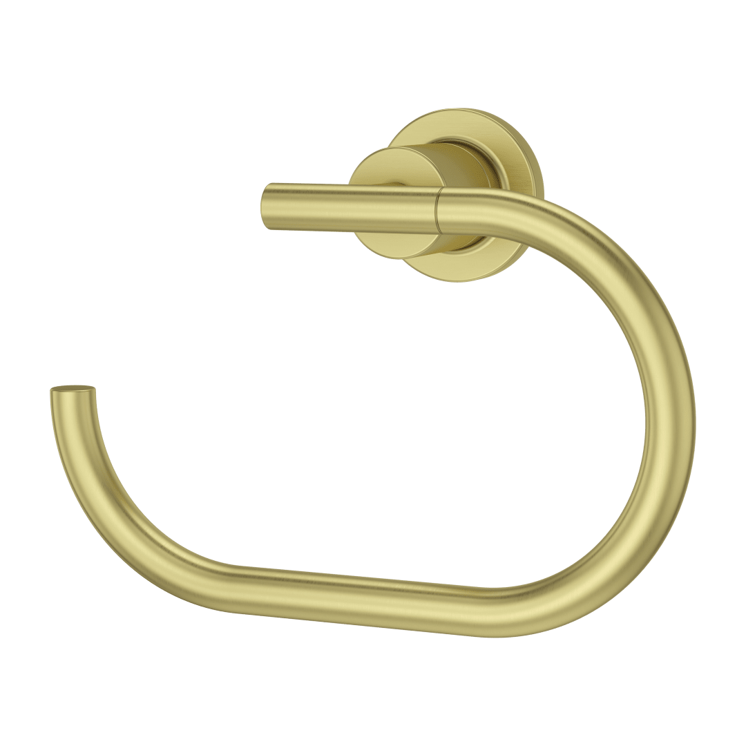 Contempra Towel Ring in Brushed Gold