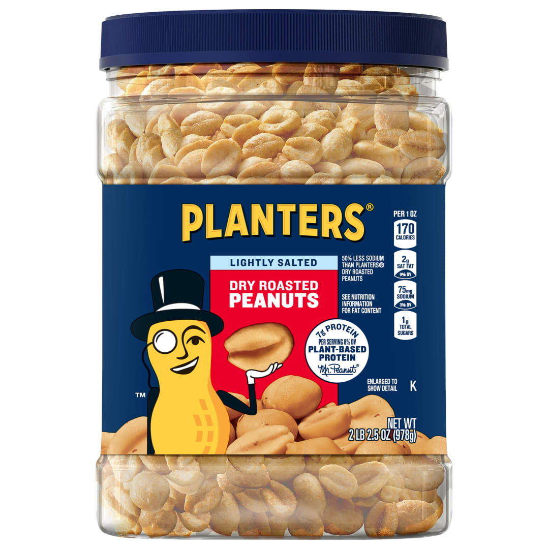 PLANTERS Lightly Salted Dry Roast Peanuts
