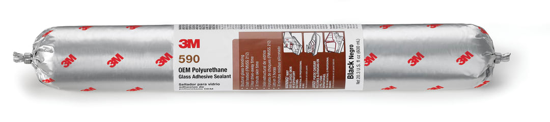 3M™ Poliüretan Cam Mastik 590, Siyah, 600 ml