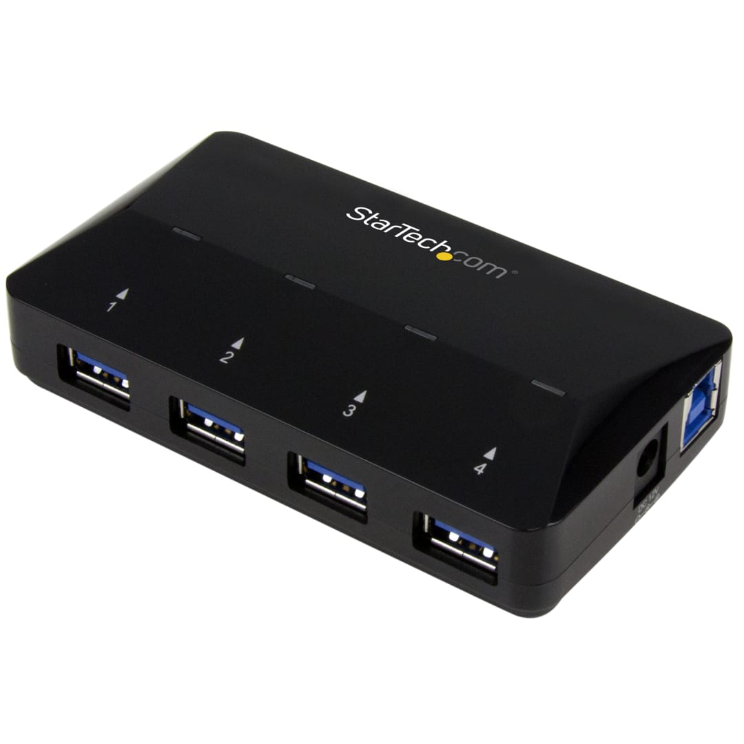 4 Port USB 3 0 5Gbps Hub w  2 4A Fast Charge Pt