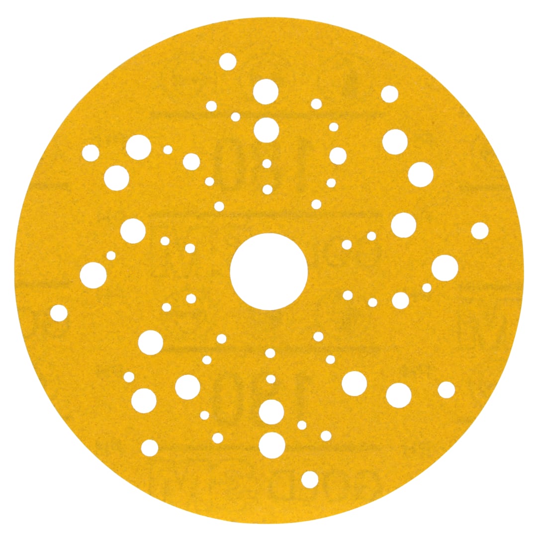 3M™ Hookit™ 288U Sarı Delikli Zımpara, 125 mm, Çok Delikli, 180, 53022