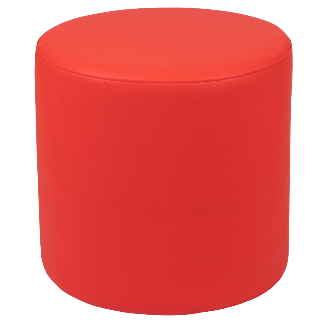 Nicholas Soft Seating Flexible Circle for Classrooms and Common Spaces - 18" Seat Height (Red)