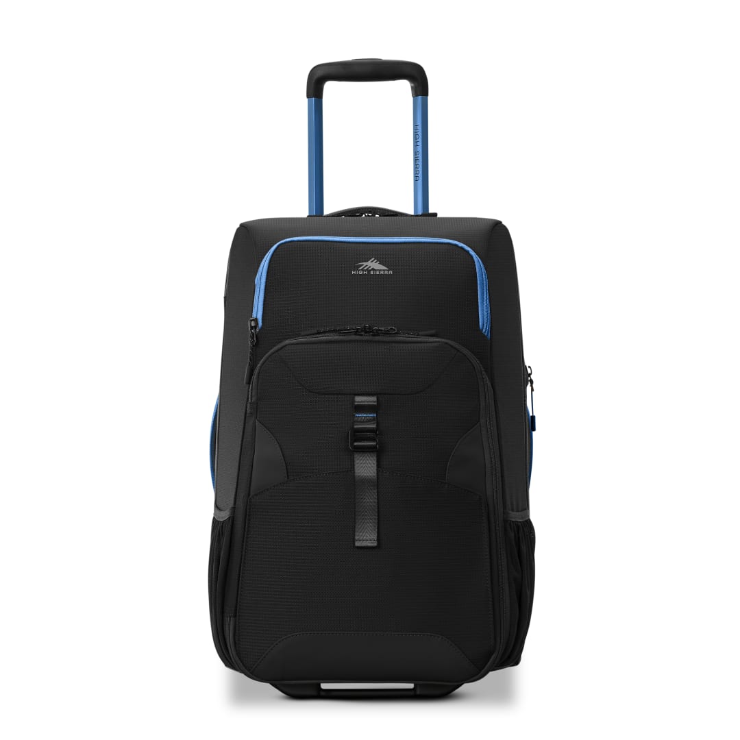 Hi-Life Carry-On Wheeled Duffel - Black/Blue