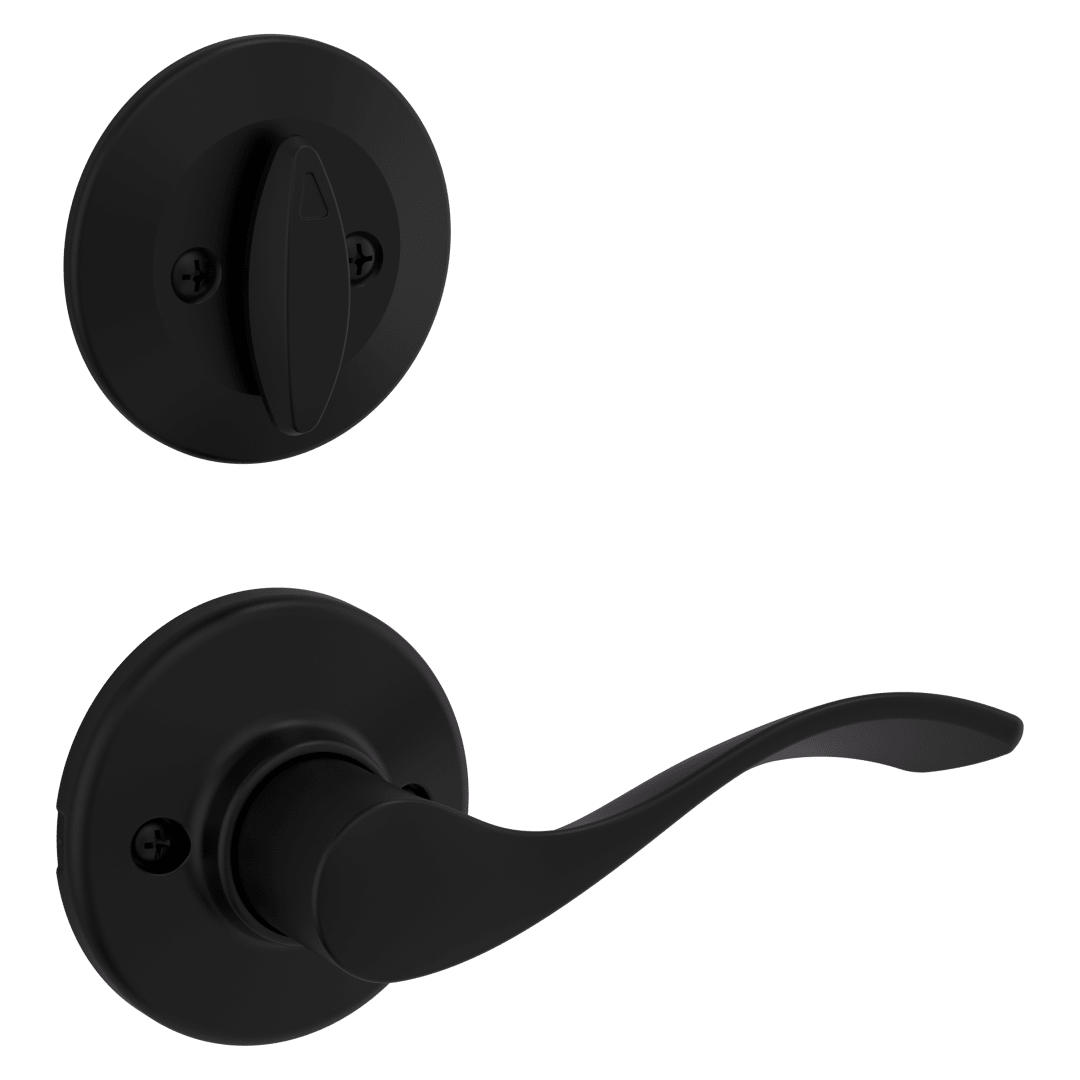 604 Single Cylinder Interior Pack w/ Balboa Left-Handed Lever for Kwikset Series Handlesets in Matte Black