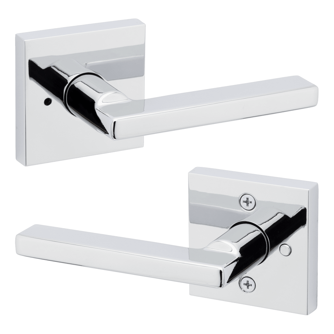 Halifax Privacy Lever in Polished Chrome