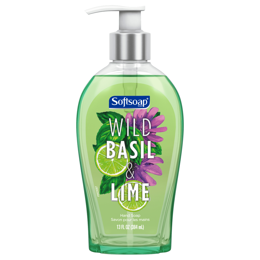 Softsoap Liquid Hand Soap, Wild Basil & Lime - 13 Fluid Ounce