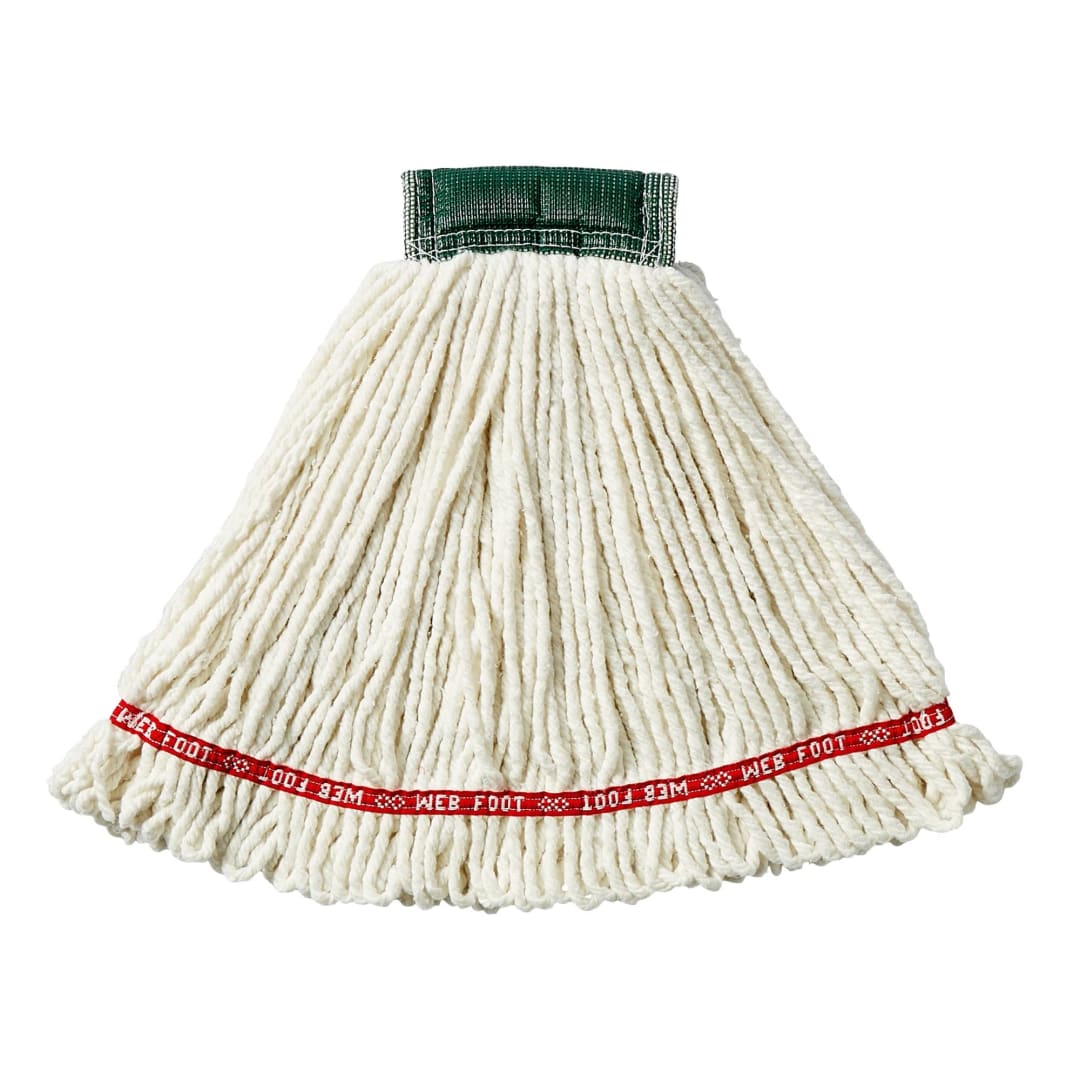 Rubbermaid Commercial Products Web Foot® 20 OZ Blend Shrinkless® Wet Mop 5" Headband, White