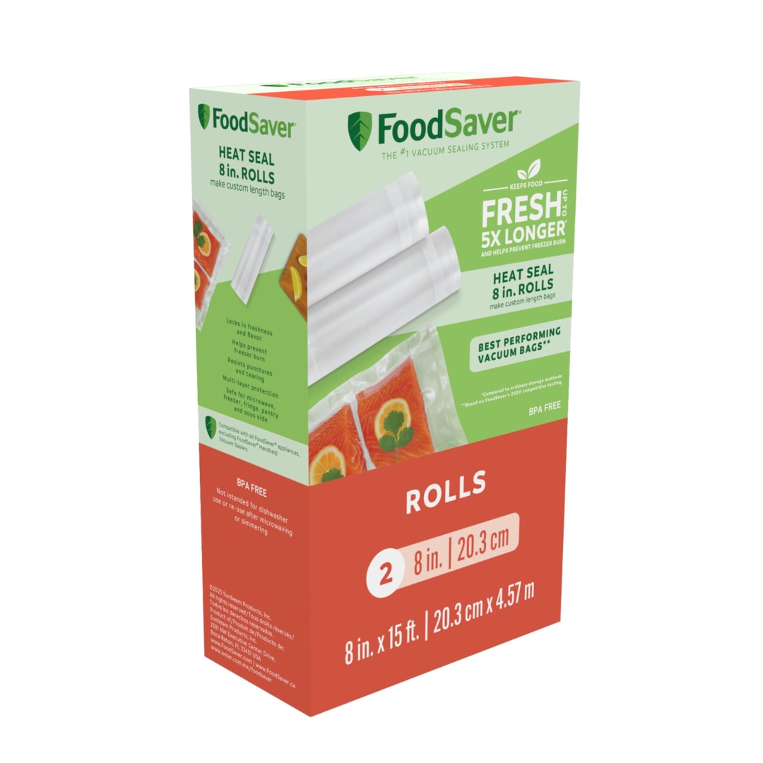 FoodSaver® 8" x 15' Vacuum Seal Roll, 2 Pack