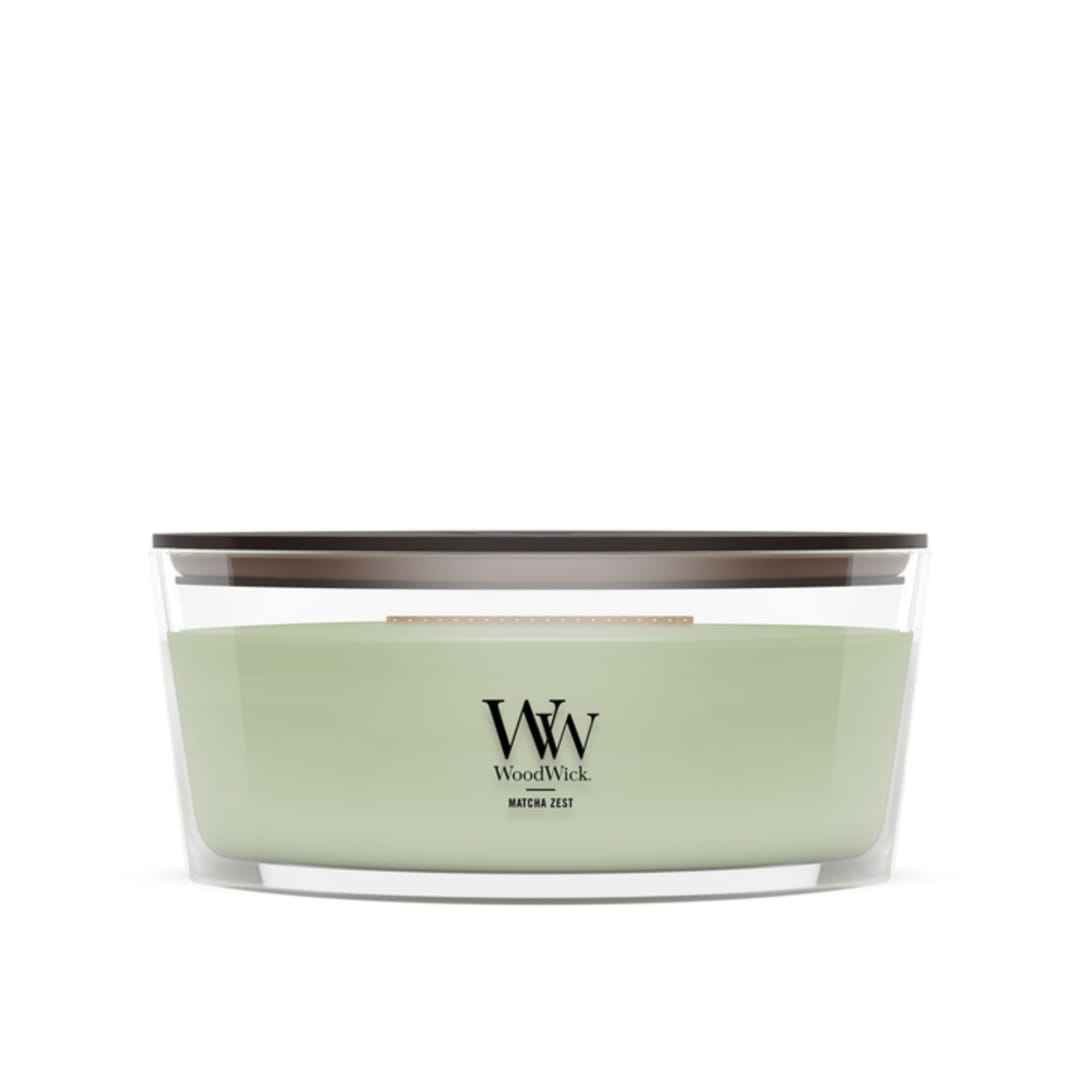 Woodwick Matcha Zest Ellipse Candle