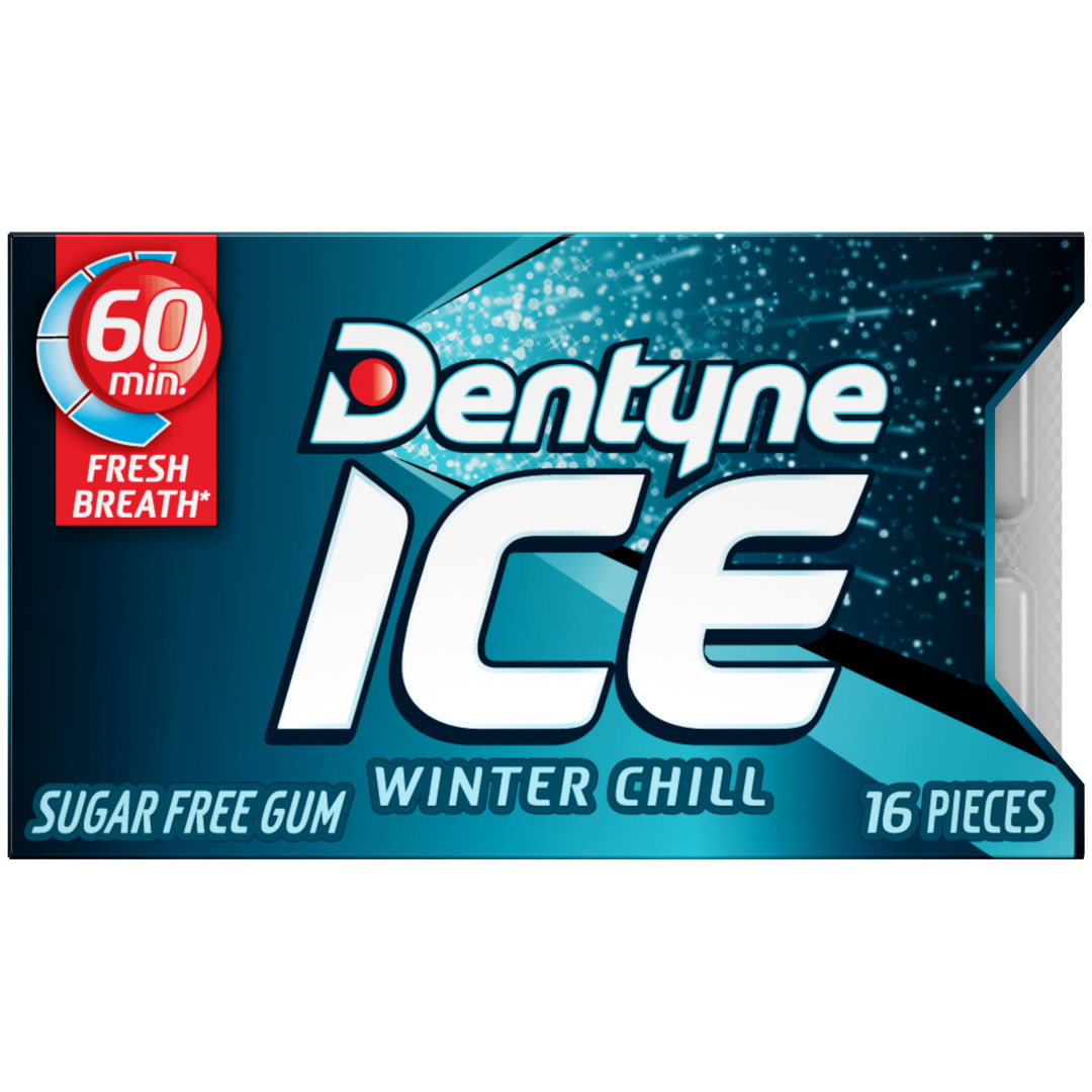 Dentyne Ice Sugar Free Chewing Gum Winter Chill 16 pc Single