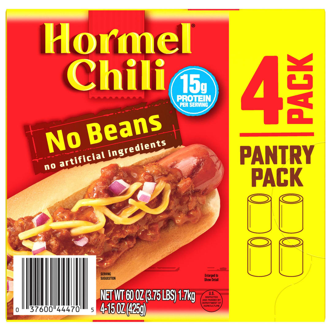 4-15OZ HORMEL CHILI NO BEAN MULTIPACK