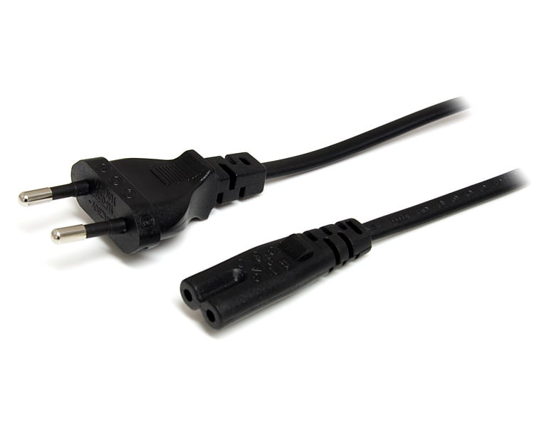 2m Standard Laptop Power Cord - EU to C7