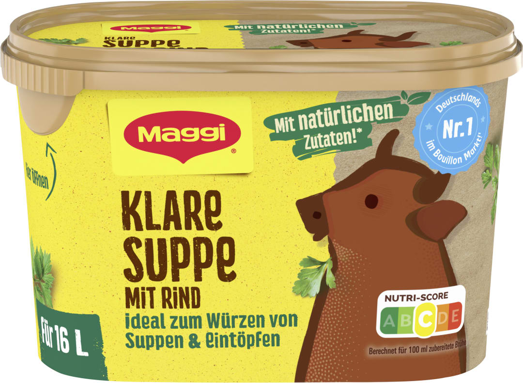 MAGGI Klare Suppe mit Rind Dose 288g, ergibt 16 Liter