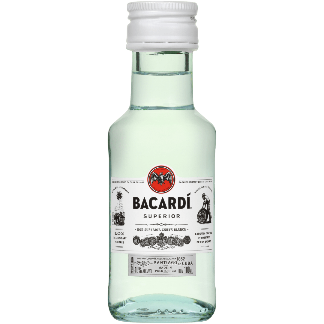 Bacardi Superior White Rum, Gluten Free 40% 100mL