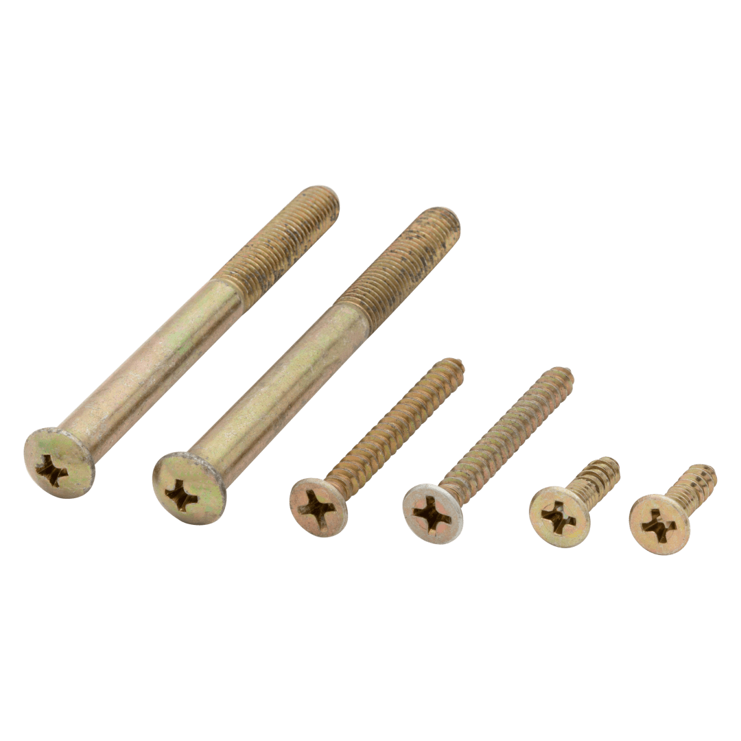 Deadbolt Screw Pack for Polished Brass Finish