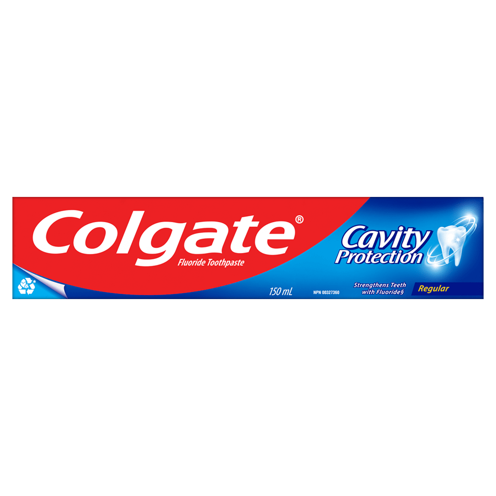 Colgate Cavity Protection Fluoride Toothpaste, Regular, 150 mL