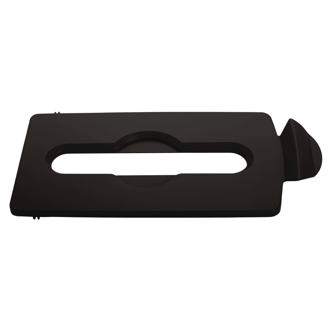 Slim Jim® Recycling Station Paper Slot Lid Brown
