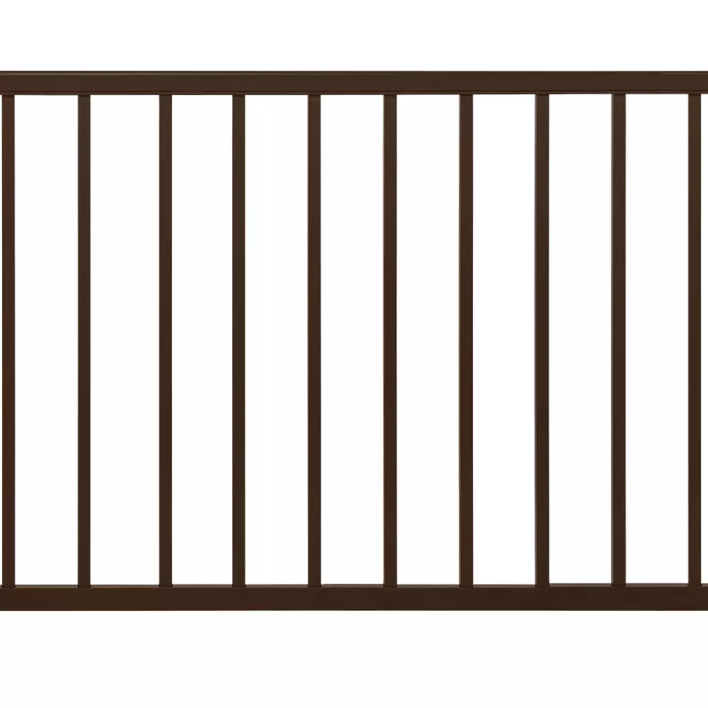 8-ft x 36-in Trex® Select™ Aluminum Railing Horizontal Panel in Burnished Bronze