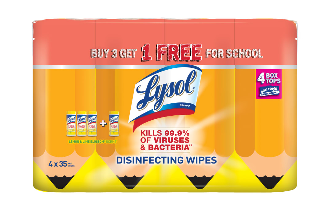 LYSOL® Disinfecting Wipes - Lemon & Lime Blossom® B3G1 3/(4x35) ct.