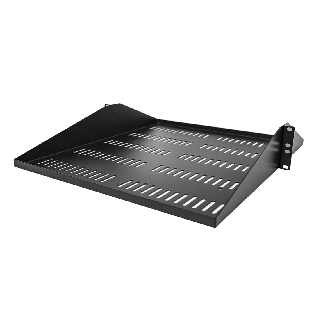 2 post rack cantilever shelf with 20 inch depth, vented