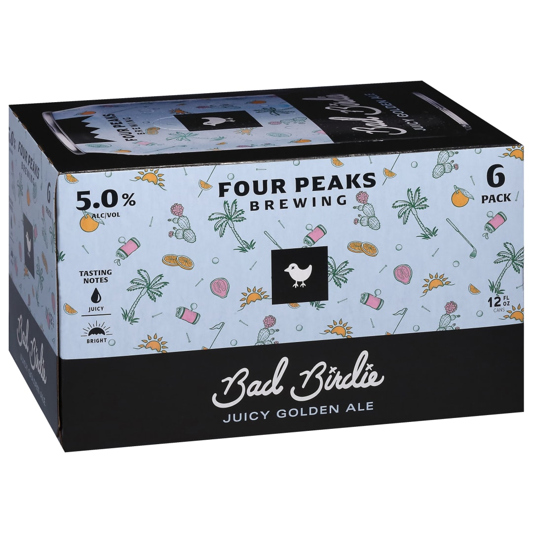 Four Peaks Brewing Juicy Golden Ale Bad Birdie Beer 6 - 12 fl oz Cans