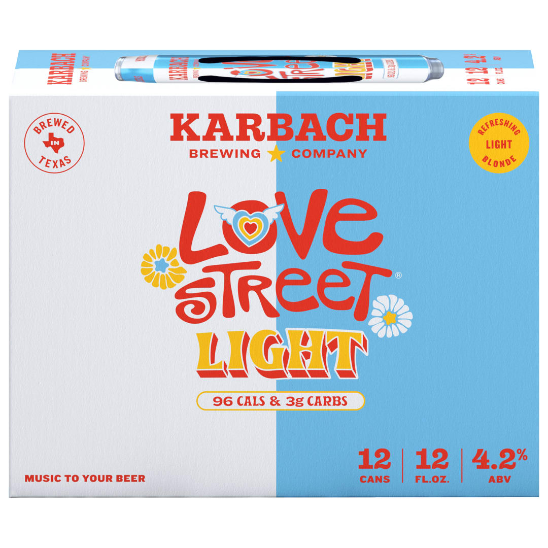 Karbach Love Street Light, 12oz. Can 12 Pack